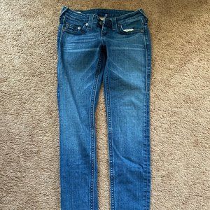 True Religion Skinny Leg Low rise Jean